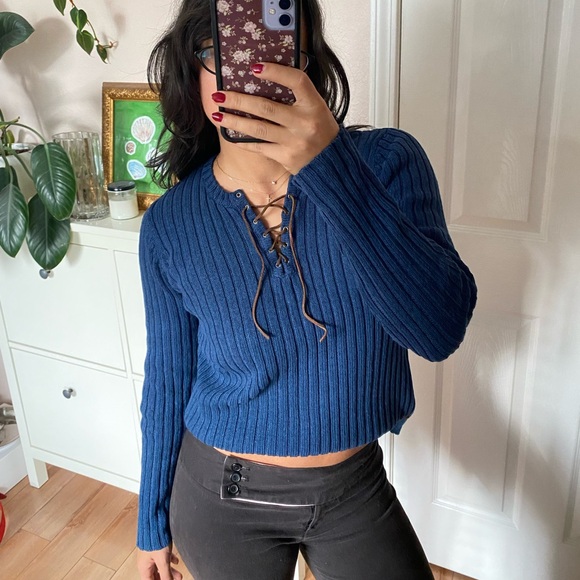 Vintage Ralph Lauren navy sweater - Picture 1 of 3